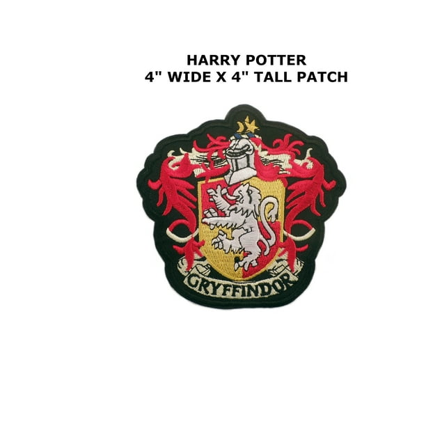 HARRY POTTER GRYFFINDOR EMBROIDERED 4 INCH IRON ON  PATCH 